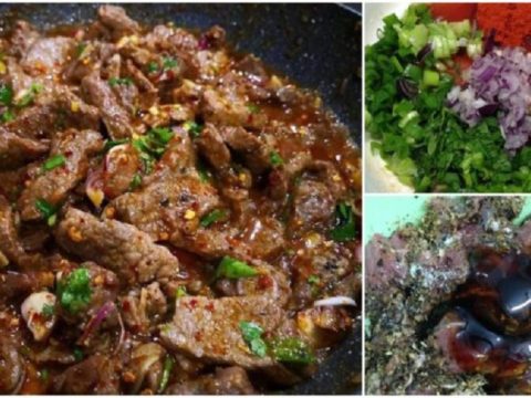 Boleh Cuba Cara Masak Daging Goreng Thai Sedap Lagi Terangkat. Menu Istimewa Memang Kebabom!