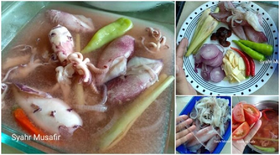 Boleh Cuba Buat Sotong Rebus Serai, Resepi Paling Mudah & Sedap